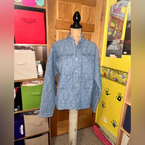 💙 AMO Denim Quilted Jacket - Picture 4 of 14